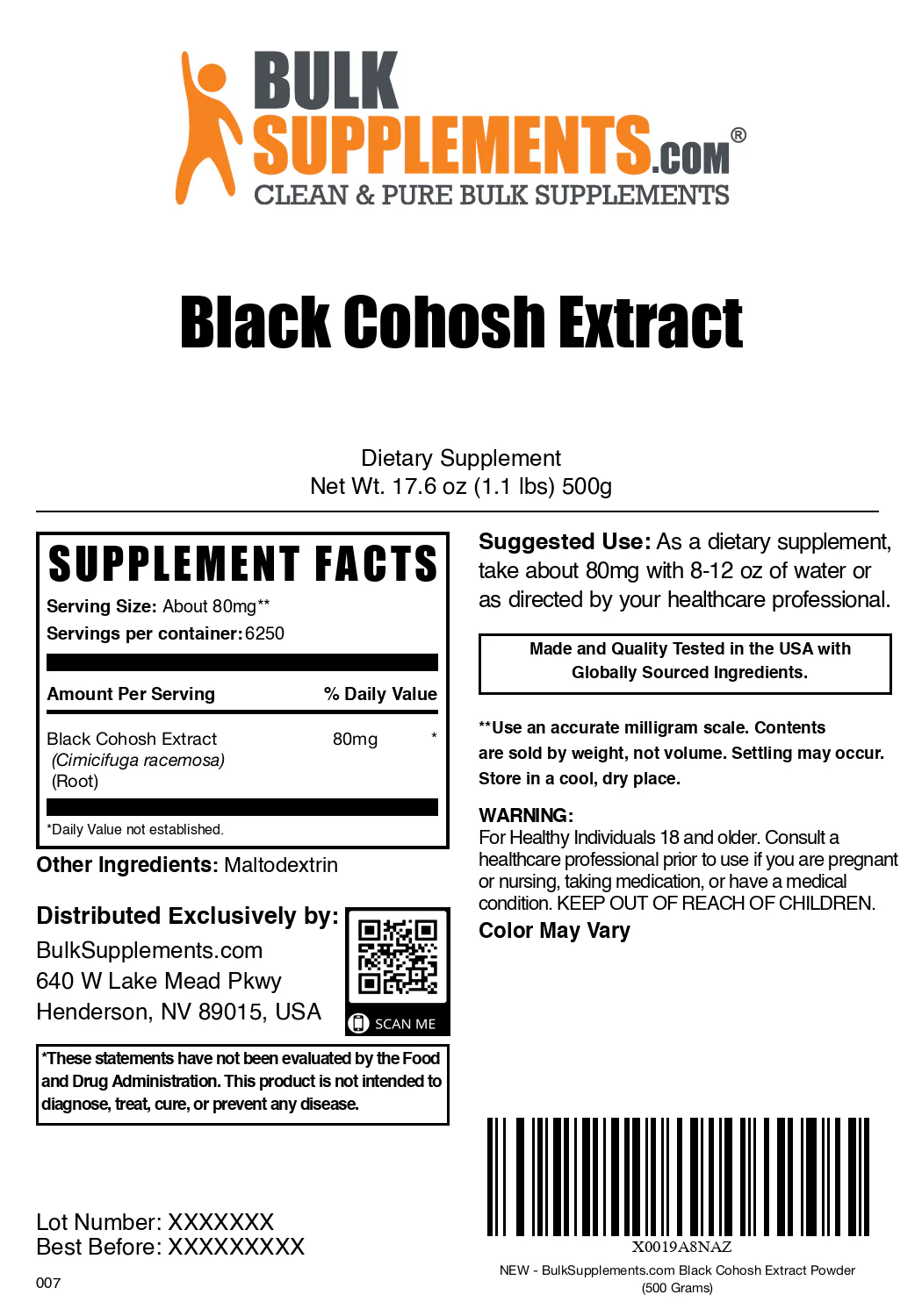 Black Cohosh Extract Powder - Image 6