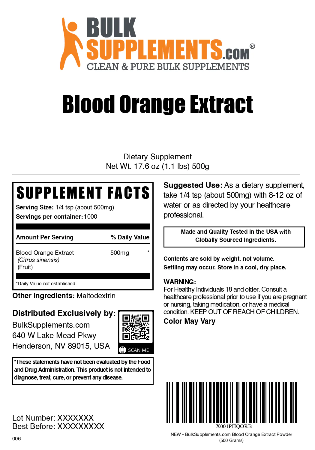 Blood Orange Extract Powder - Image 6