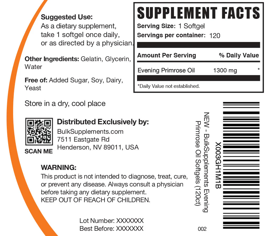 Evening Primrose Oil Softgels - Image 6