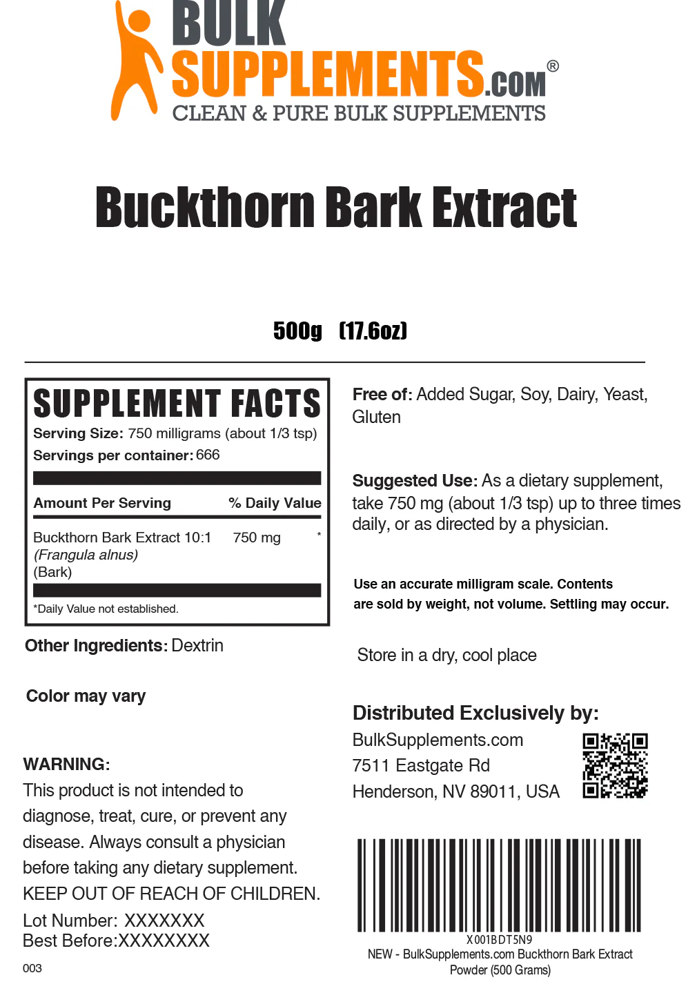 Buckthorn Bark Extract Powder - Image 6