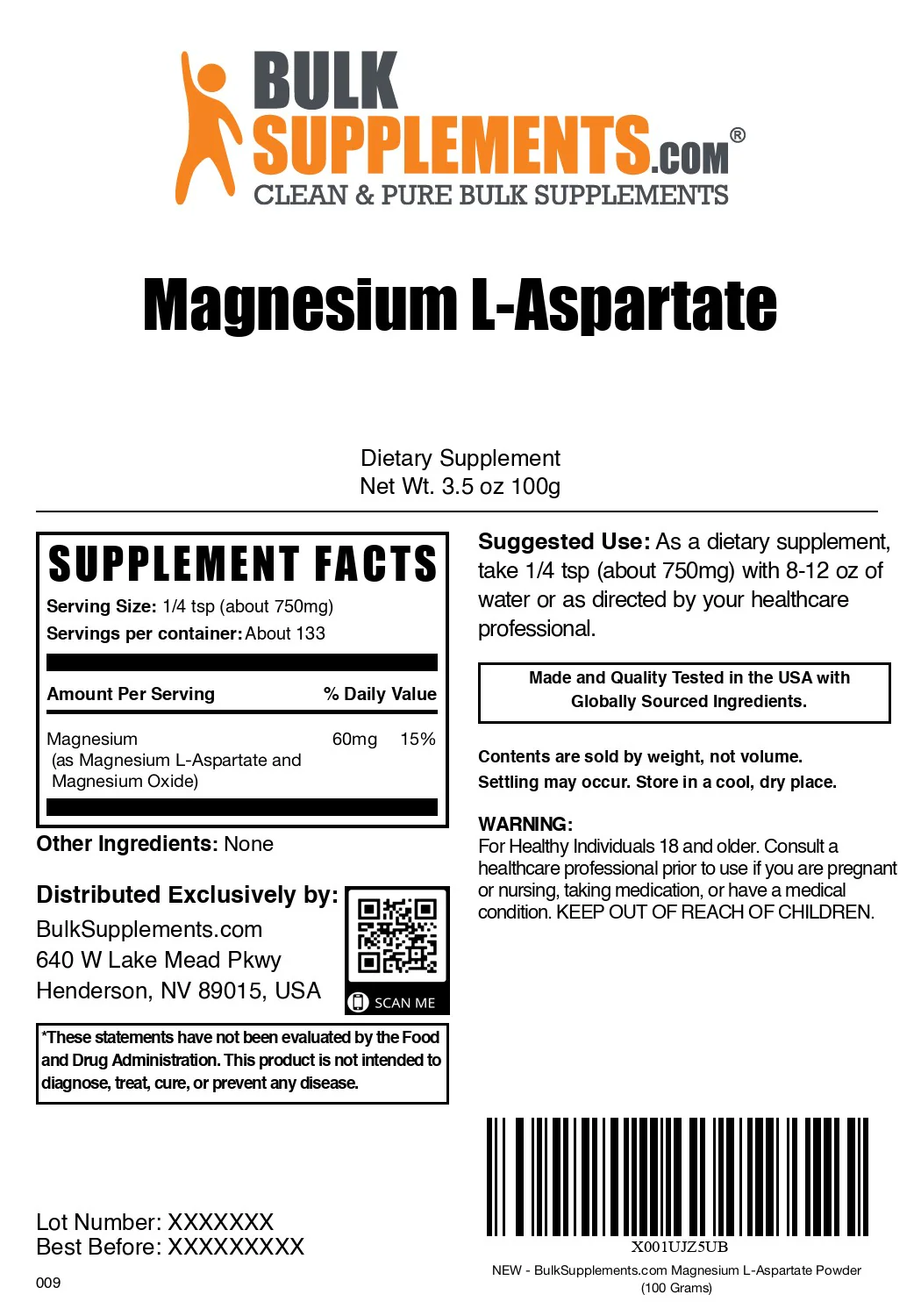 Magnesium L-Aspartate Powder - Image 7