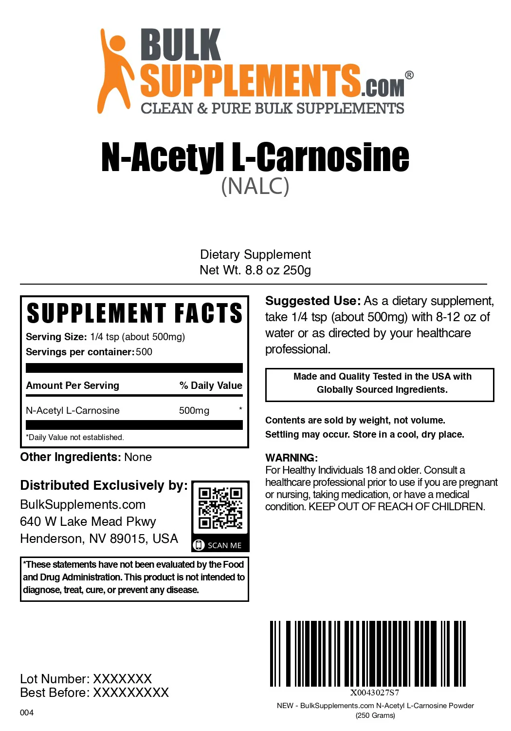 N-Acetyl L-Carnosine (NALC) Powder - Image 10