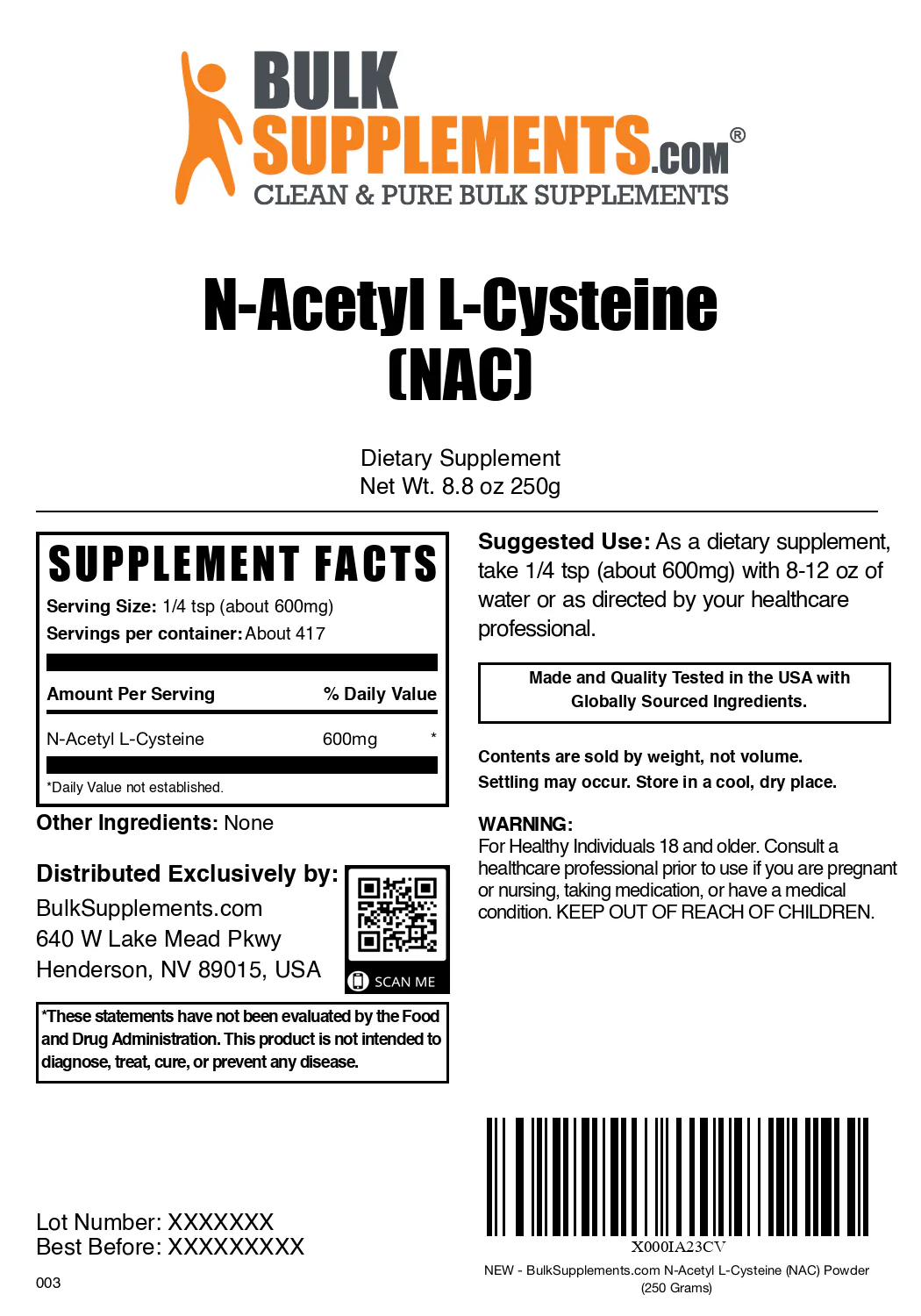 N-Acetyl L-Cysteine (NAC) Powder - Image 6