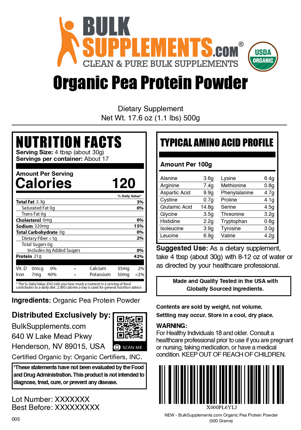 Organic Pea Protein Powder - Image 6