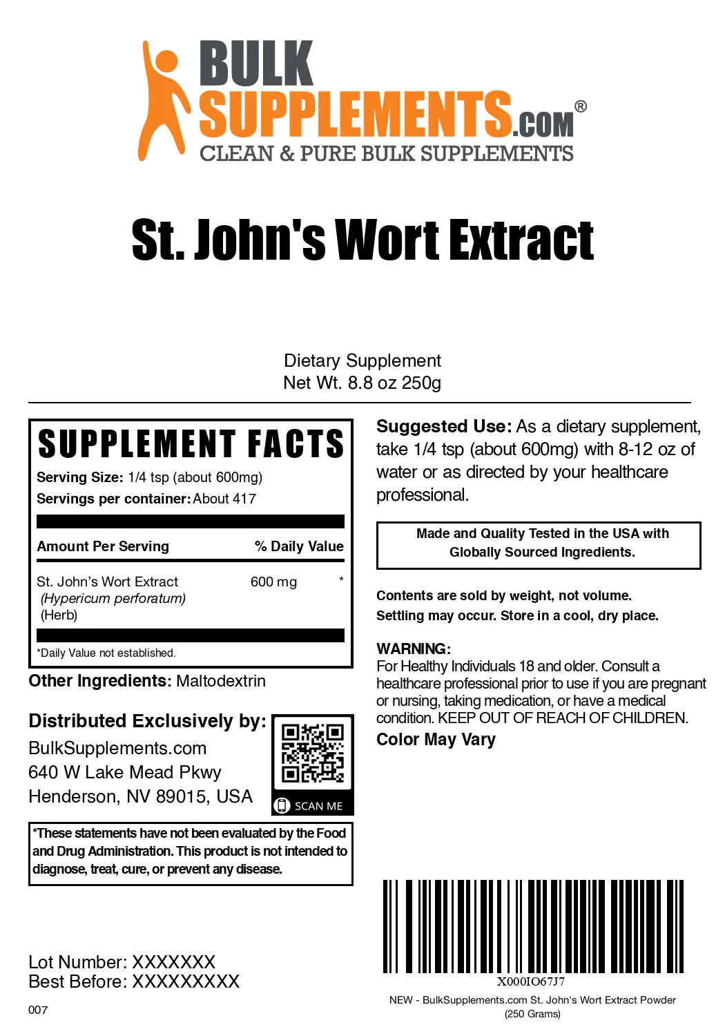 St. John's Wort Extract Powder - Image 6