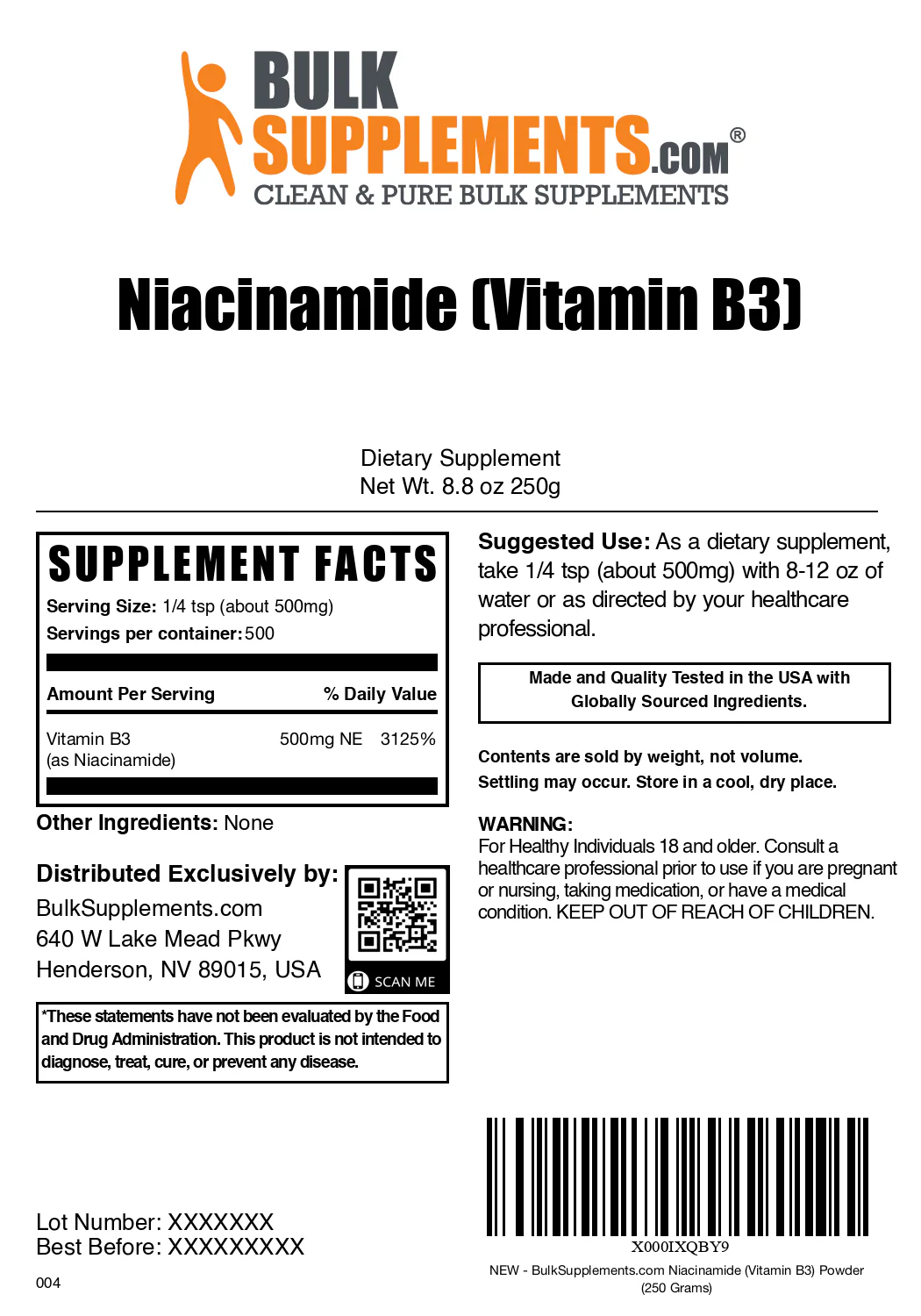 Niacinamide (Vitamin B3) Powder - Image 6